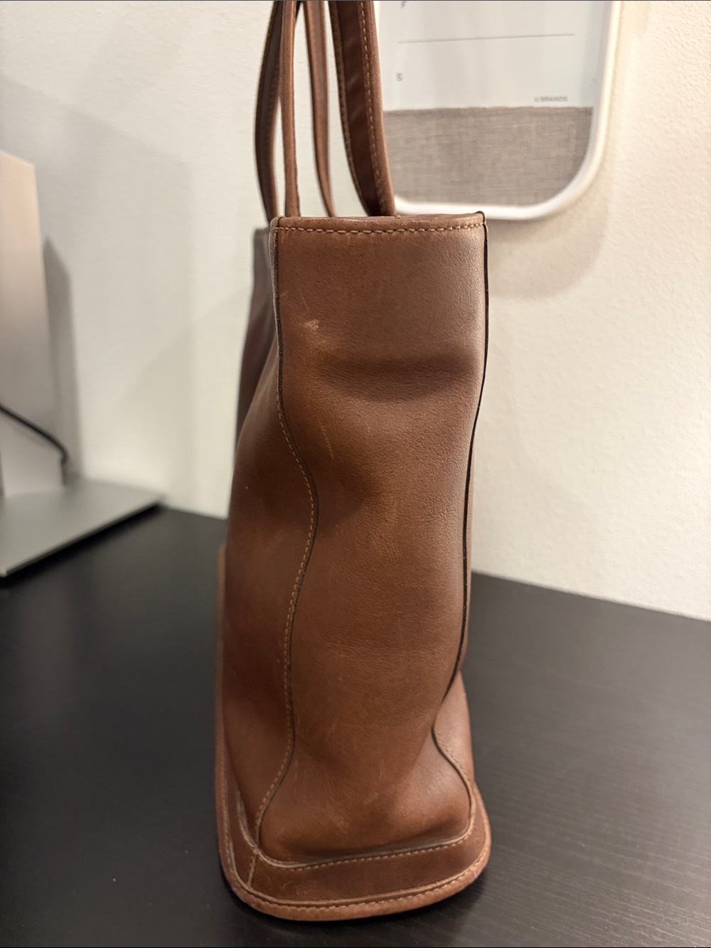 Coach Vintage Brown Leather Tote - Picture 11 of 13